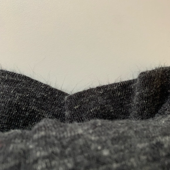 Free People Women’s Grey Long Duster  Cardigan Size Small Boho Oversized Raw Hem - Picture 16 of 16